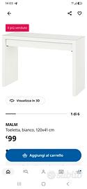 Scrivania Consolle Toeletta MALM IKEA