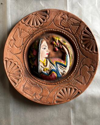 Piatti decorativi sardi in terracotta