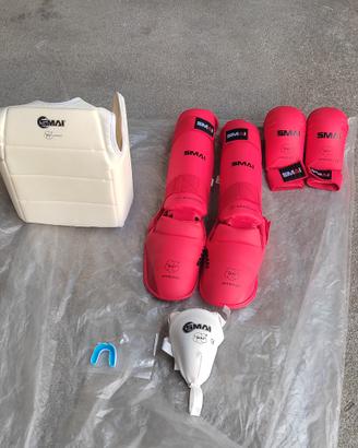 kit dispositivi protezione karate