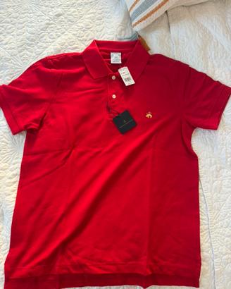 Brooks Brothers Polo Taglia M Rosso slim fit