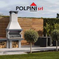 Barbecue 200 cemento c/piano laterale - Edilmark
