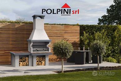 Barbecue 200 cemento c/piano laterale - Edilmark