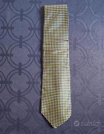 Cravatta Etro a rombi giallo e blu