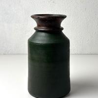 Antico vaso in legno fatto a mano primi '900 Nepal