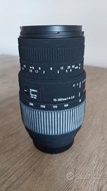 obiettivo nikon sigma 70-300 4-5.6