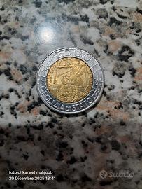 Moneta Rara 500 LIRE POLIZIA DI STATO 1947 1997 - 