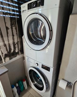 Colonna Bucato Beko + Whirlpool 8 kg.
