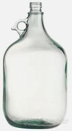 n. 4 Dama /Damigiana /Fiasco in vetro da 5 litri