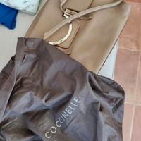 Borsa coccinelle in pelle marrone/cammello