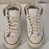 Converse all star bianche in pelle n 39