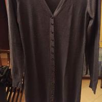 cardigan blu lungo 