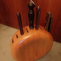 Porta coltelli in legno