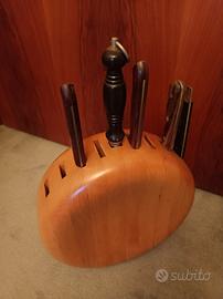 Porta coltelli in legno