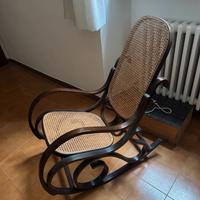 SEDIA A DONDOLO VINTAGE ANNI '70 STILE THONET