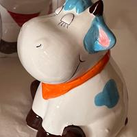 SALVADANAIO MUCCA CERAMICA CHINA MADE NEW IN BOX