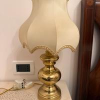 Coppia lampade da comodino in ottone stile classic