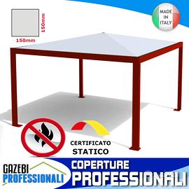 Gazebo copertura professionale 7x7 pesante locale