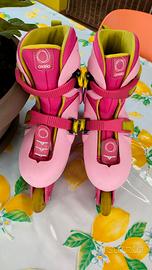 Pattini in linea rosa Oxelo n. 32 - 34