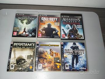 Lotto 6 giochi Ps3 completi - Cod, Ac, Motorstorm