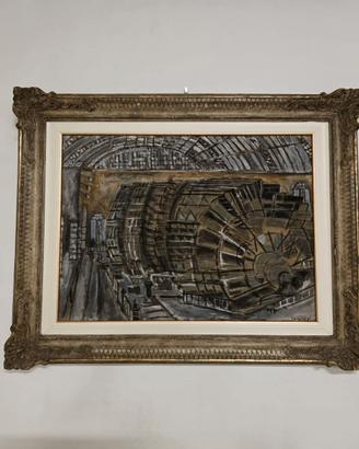 Dipinto olio su tela Orfeo Tamburi