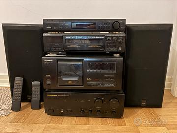 Impianto stereo hi-fi vintage anni 90