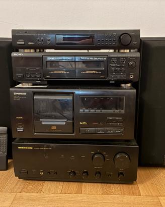 Impianto stereo hi-fi vintage anni 90