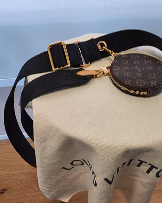Tracolla Louis Vuitton Jacquard Nero + Portamonete
