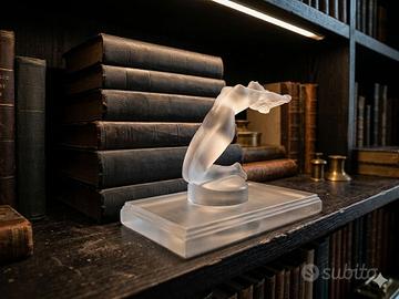 Fermalibri in cristallo LALIQUE  base scagliata