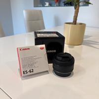 Canon ef 50 mm 1.8 con paraluce originale