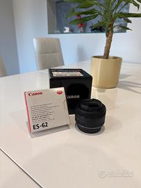 Canon ef 50 mm 1.8 con paraluce originale