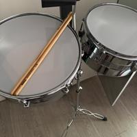 Timbales cromati + campana – come nuovo
