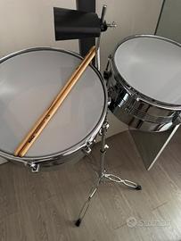 Timbales cromati + campana – come nuovo