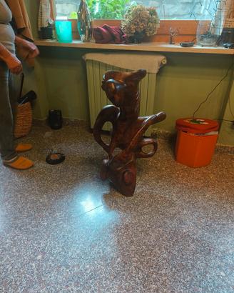scultura in radica del marocco