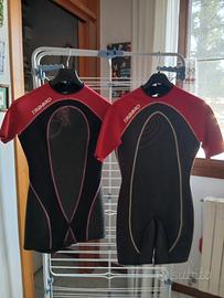 coppia di tute snorkeling 