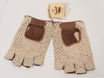 Guanto da guida a dita corte Tg.10 Vintage Nuovi
