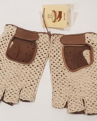 Guanto da guida a dita corte Tg.10 Vintage Nuovi