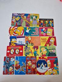Lotto 18 Card I Simpson - Gadget Vintage Ferrero