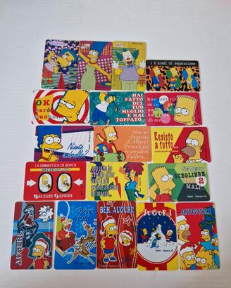 Lotto 18 Card I Simpson - Gadget Vintage Ferrero