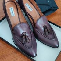 Mocassino Rossetti in vitello color malva tg.41