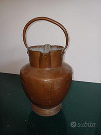 Brocca in Rame per Acqua Antica Doppio Cannello