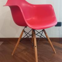 Poltroncina sedia rossa