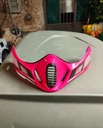 mentoniera casco cross