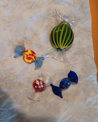 caramelle in vetro soffiato