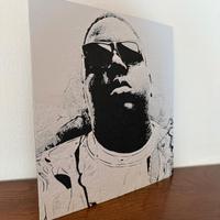 quadretto Notorious BIG in rilievo 3d