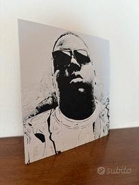 quadretto Notorious BIG in rilievo 3d