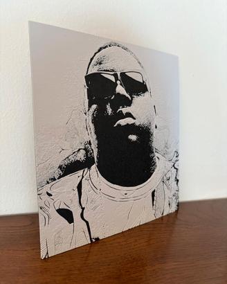 quadretto Notorious BIG in rilievo 3d