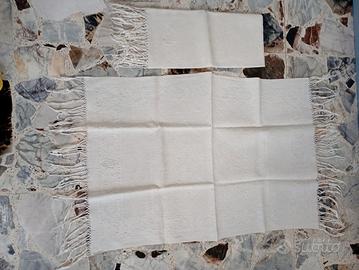 2 asciugamani vintage con iniziali 