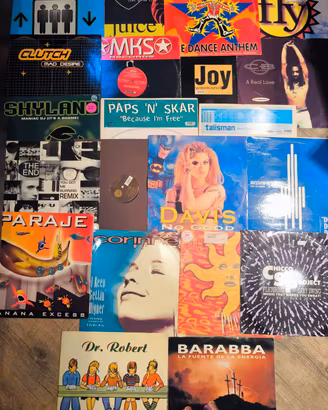 stock set 21 mix vinile anni 90 dance anni 90