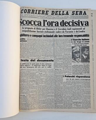 Quotidiani italiani d'epoca Volume rilegato WWII