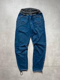Pantalone E9 denim arrampicata boulder outdoor